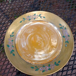 Small Luster old plate signed