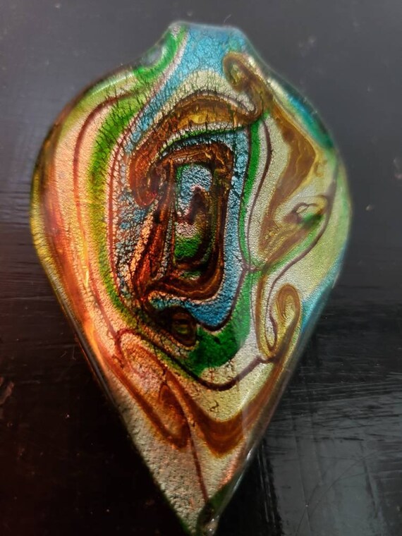 Custom Jewelry , glass or resin Green multi color 