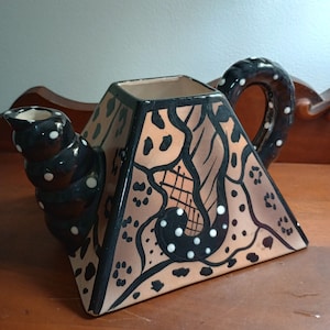 Post modern ceramic teapot by Michael Anthony.
