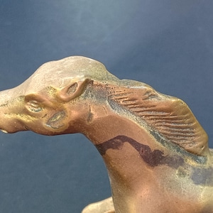 Cast solid Brass Mustang Horse Figurine