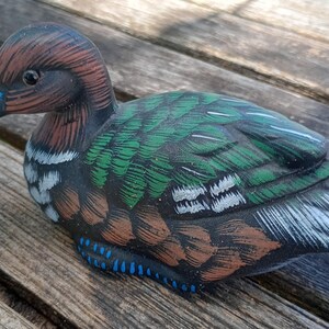 Hand Painted Small Mallard Ceramic Duck Made in China