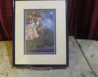 Courting scene Rabbits print, giclee, photo prints