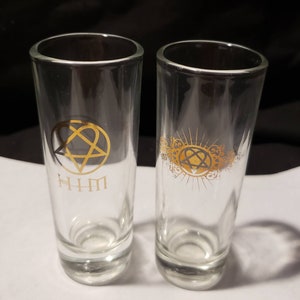 set of two Israel shot glasses