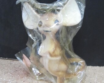 Celluloid Big Ear Mouse or Deer Figurine - Still Wrapped