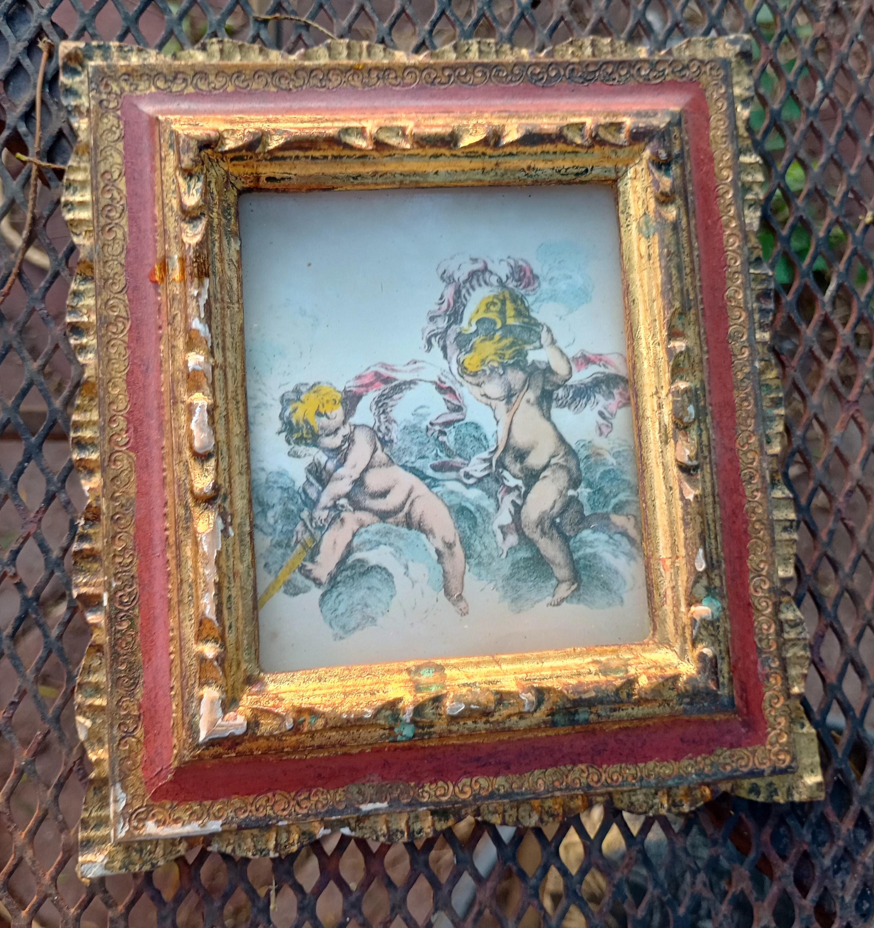 イタリア 額絵 ベネチア柄 エッチング アンティーク 古典 TOS-1517