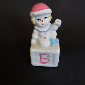 Taiwan ABC Porcelain Clown Figurine
