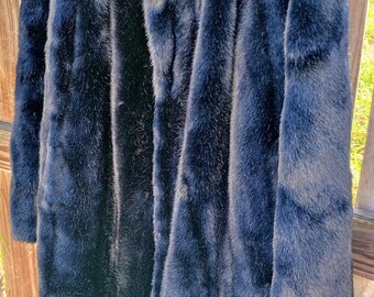 1920s Black Fur Coat | Vintage 20s Full Length Sheared 1920s Black Fur Coat | Vintage 20s Full Length Sheared
