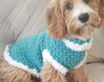 Handmade Dog sweater, soft, stretchy, X-Small or Small