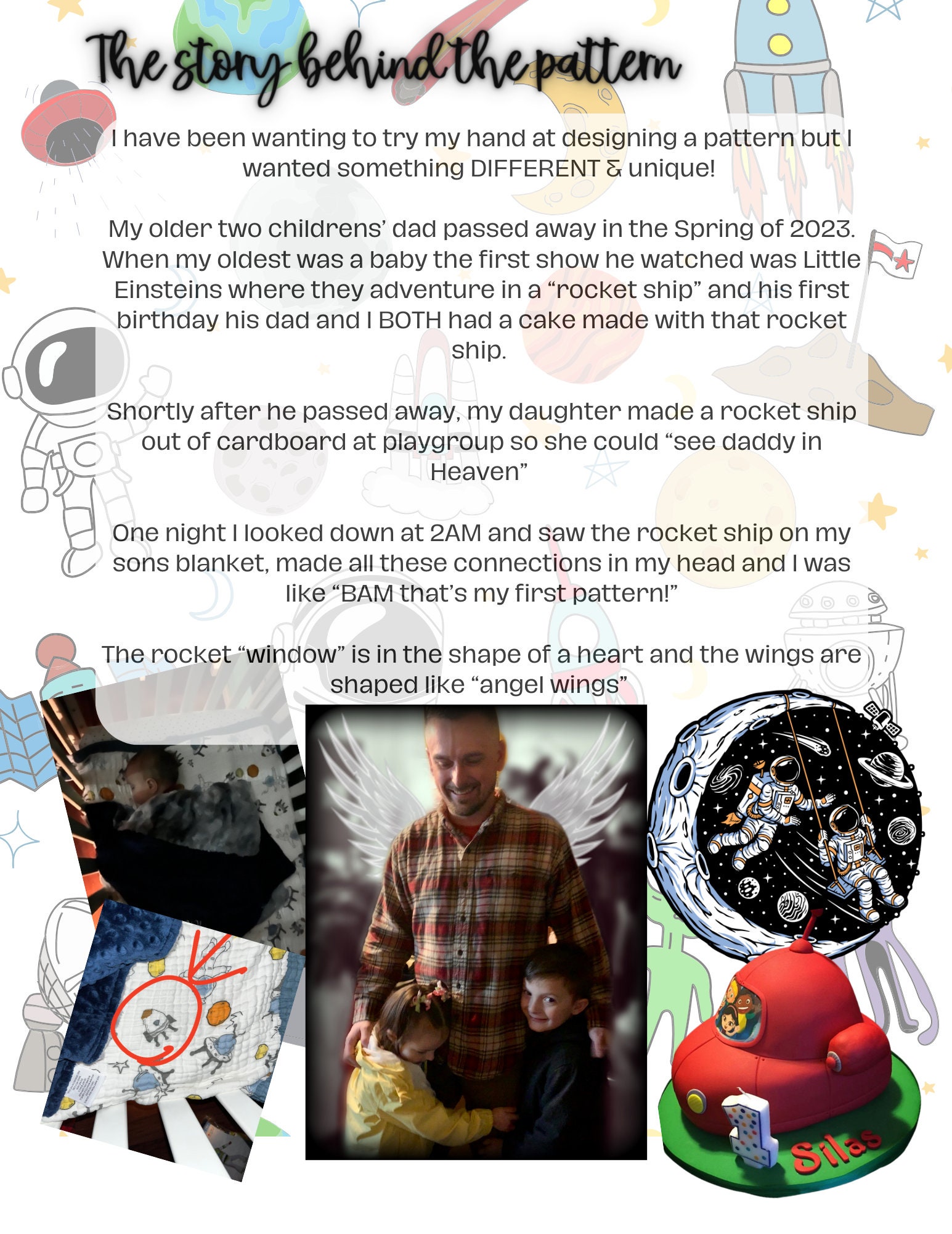 Rocket Ship Crochet Pattern With Free Printable Coloring Sheet, Rocket ...