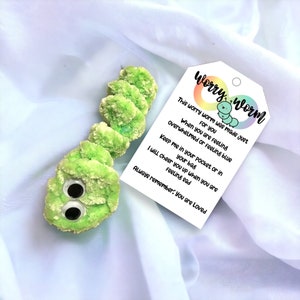 Worry worm, worry pet, crochet worry worm, fidget toy, sensory fidget, worry doll, sensory toy, sensory pal, worry buddy, worm stuffies