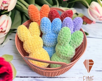 Crochet Peeps, Easter Bunny Peep, Easter Peeps, Peep Plushie, Easter Stuffies,  Peep Inspired Bunny, Peep Bunny, Marshmallow Bunny