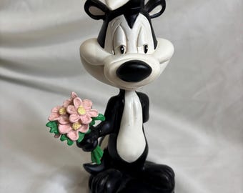 Vintage 1960 Pepe Le Pew Bobble Head | Looney Tunes Nodding Figure | Warner Bros Cartoon Collectible