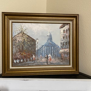 Original Rue De Paris Painting by Caroline Burnett