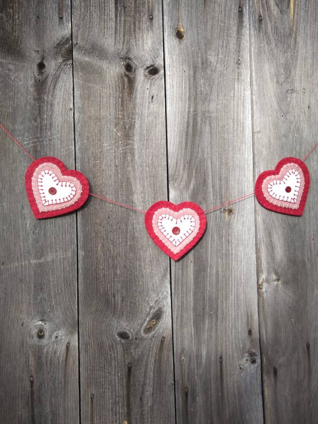 40 Stück Filz-Herz Girlande – Süße Valentinstags-Deko Für Party, Hochzeit, Verlobung & Zuhause
