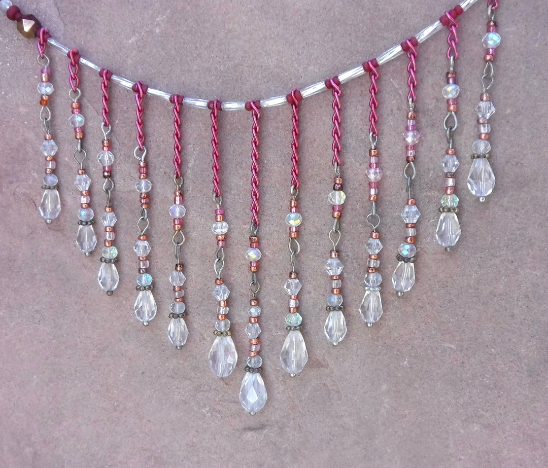 Blush Crystal Choker Set main image 1