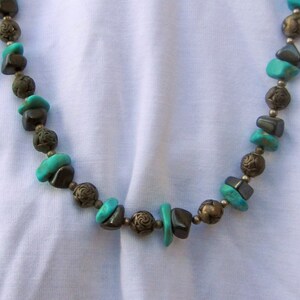 Turquoise gemstone necklace