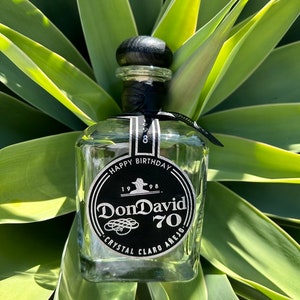Don Julio 70 Custom Engraved Leather Label Overlay