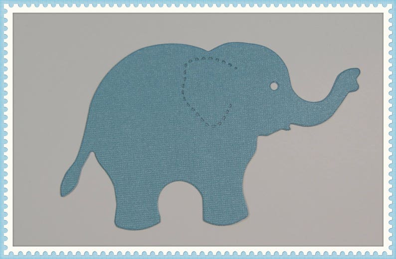 Set of 4 Elephant Die Cuts Paper Die Cuts Paper Crafts Card Etsy