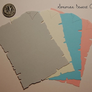 Set &quot;16&quot; Parchment Die Cuts, Parchment Die Cuts, Journaling Die Cuts, Paper Die Cuts, Card Making, Scrapbooking