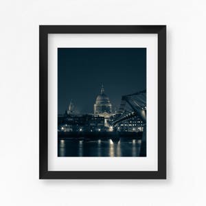St Paul&#39;s Cathedral & Millennium Bridge photo print