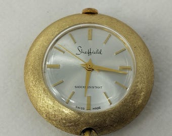 Vintage Pocket Watch Swiss Made Mechanical Manual Wind Working