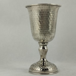 Jejuda Kiddush Wein-Schale Sterling 925 Handgemachtes Design Rare Vintage