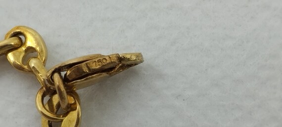 Beautiful Dark 750 Rose Gold Bracelet Nameplate I… - image 5
