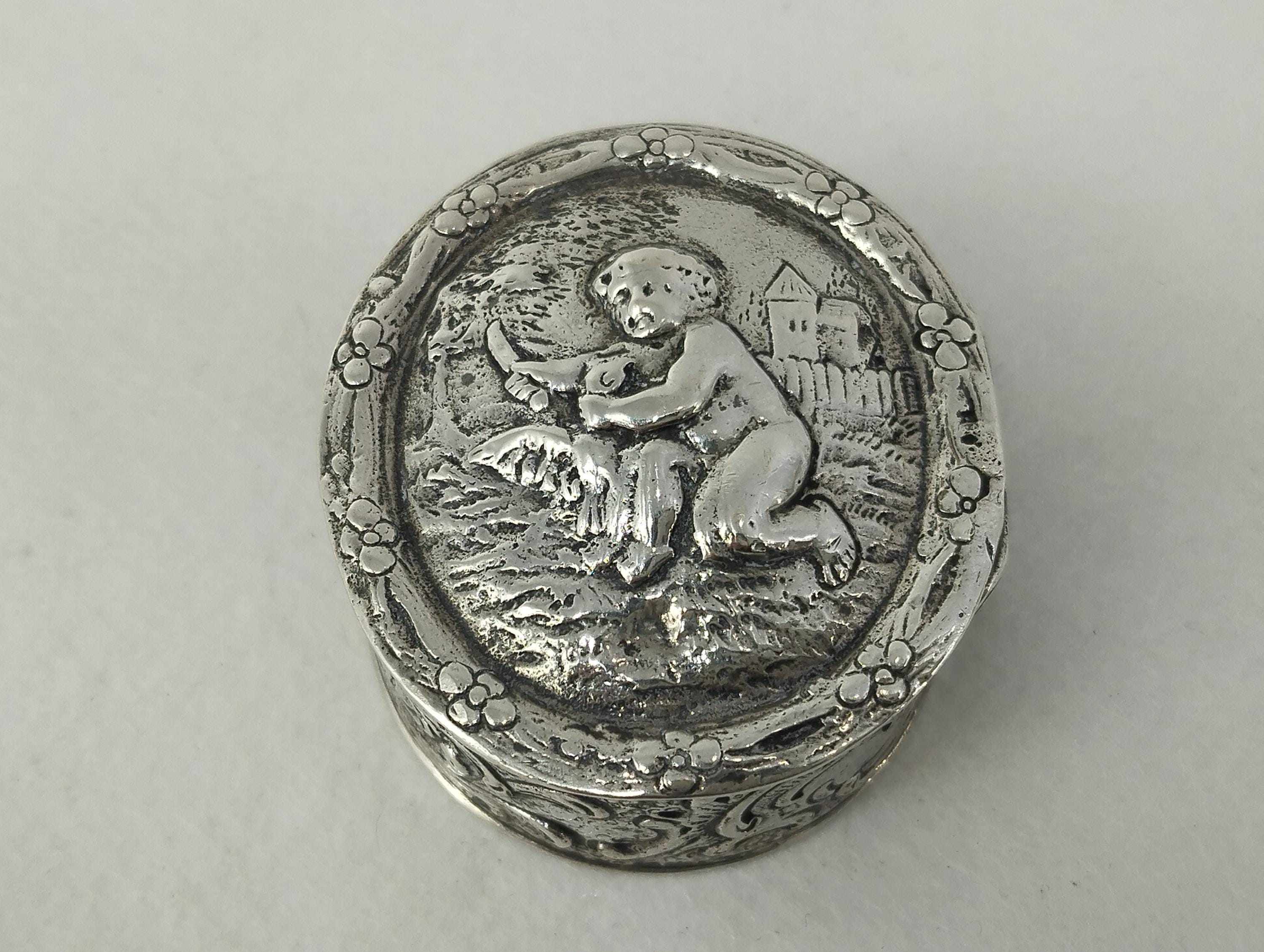 Antique silver snuff box hallmarked - Etsy 日本