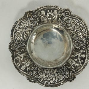 Antike Silber persische Art verschiedene Szenen Schüssel Gericht