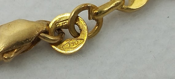 Beautiful Dark 750 Rose Gold Bracelet Nameplate I… - image 4