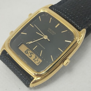 Vintage Seiko Alarm Quartz Uhr in gutem Funktionszustand.