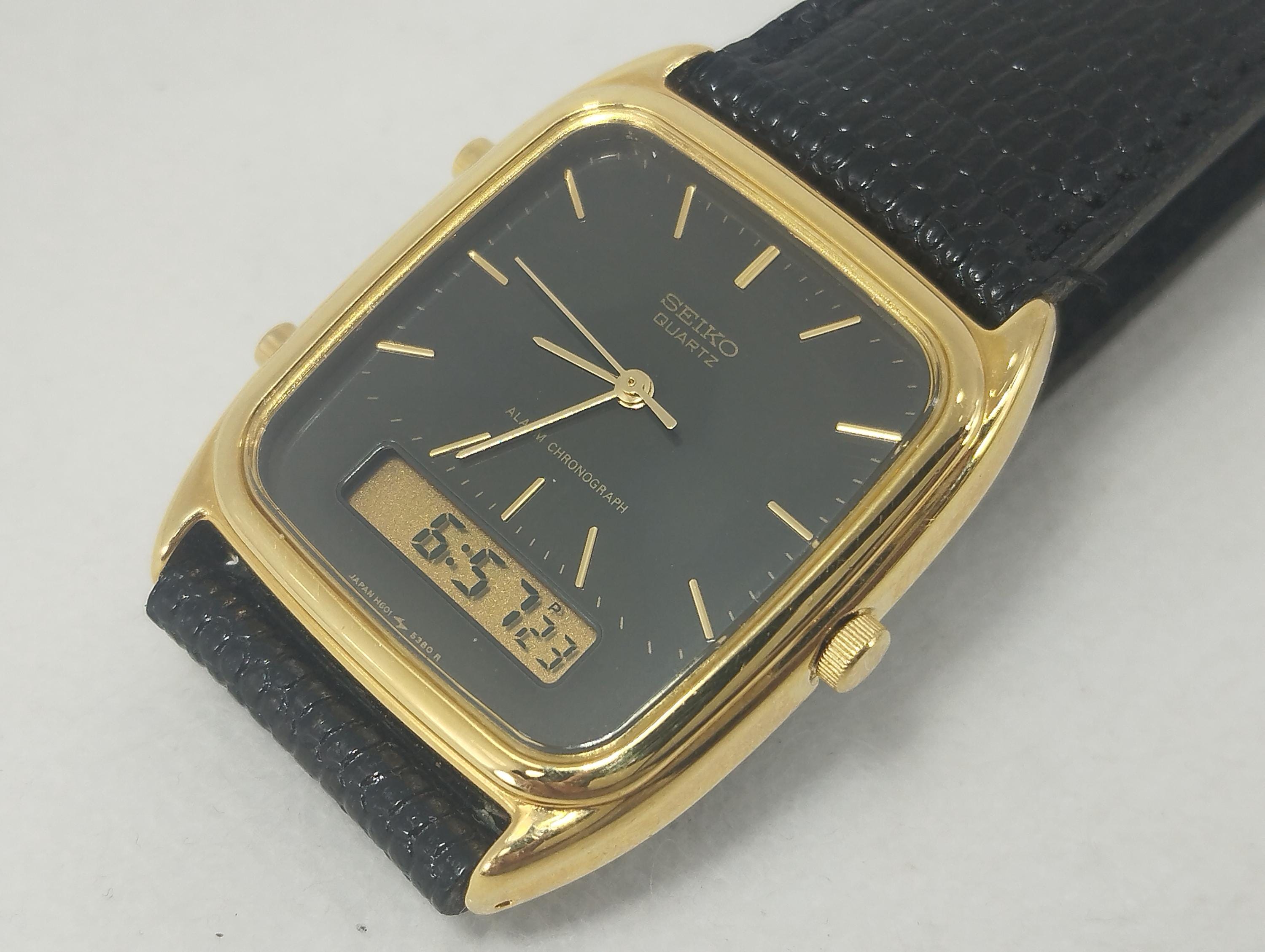 SEIKO セイコー クォーツ アラーム デイデイト メンズ腕時計 ヴィンテージ Vintage seiko alarm - Etsy 日本