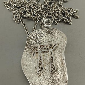 Judaica Hebrew Chai Silver Charm Pendant and Necklace Israel Made