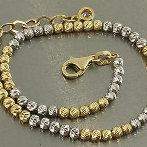 585 Yellow and White Gold Bracelet Beautiful Vintage