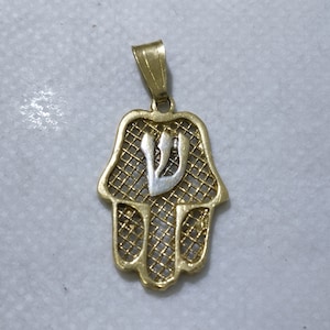 I4k Rose Gold Judaica Charm Pendant