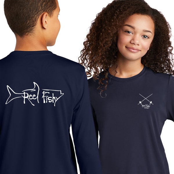 Kids Fishing Shirt, Youth Fishing Shirt, Performance Shirt, SPF Fishing Shirt, Tarpon Performance Shirt, Kids UV Sun Shirt, Tarpon Fishing