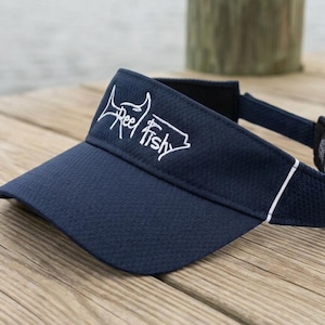 Fishing Performance Visor Moisture Wicking Embroidered Tarpon Angler Sun Protection Saltwater Gear Mens