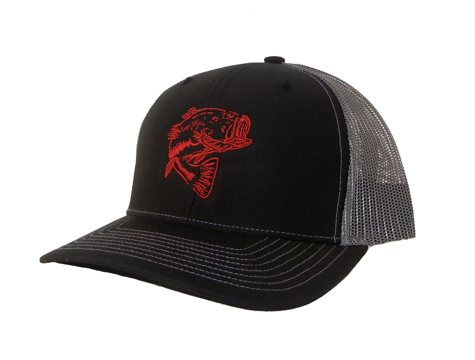 Bass Fishing Trucker Hat Fishermans Cap Bass Trucker Hat Etsy