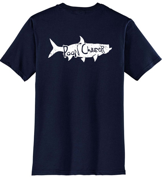 New Tarpon poon Chaser Fishing T-shirt, Men's Tarpon Short Sleeve T-shirts,  Men's Tarpon Cotton Shirt, Poon Chaser Tarpon Shirt for Men -  Israel