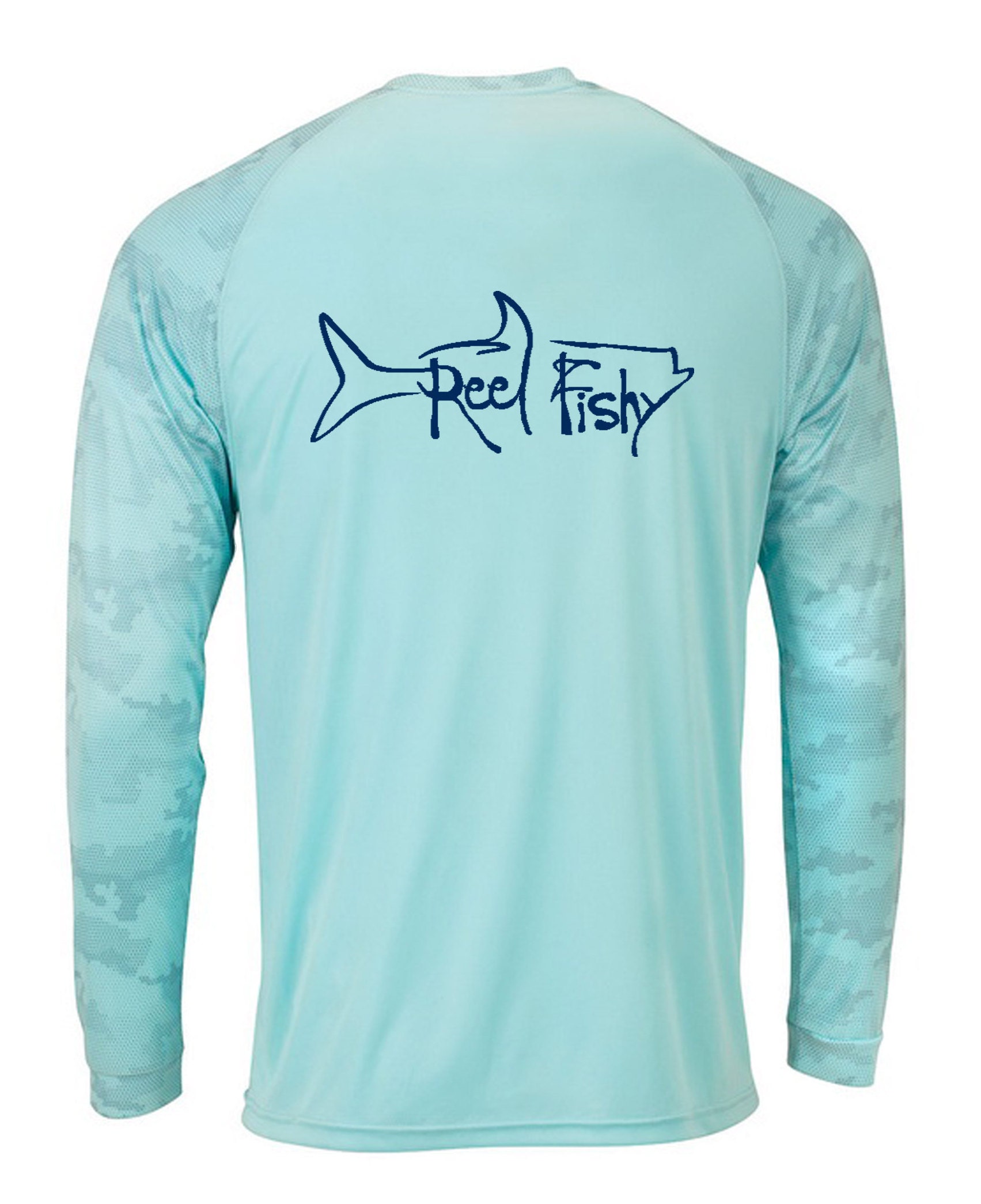 Fish 419 Performance Gear - Tarpon Design Long Sleeve Ultra Cotton T - Shirt - 3 Colors Royal / 4XL