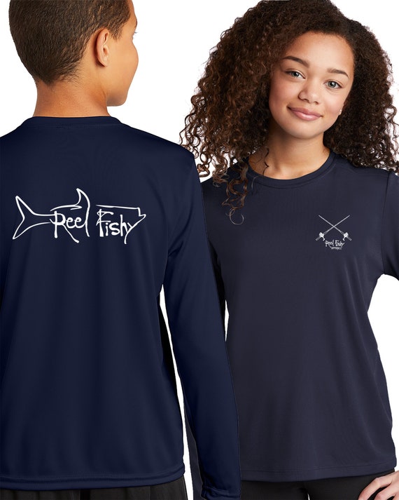 Kids Fishing Shirt, Youth Fishing Shirt, Performance Shirt, SPF