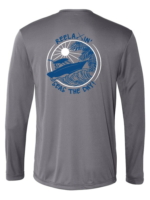 ★人気★【New era】★OUTDOOR “ FISH ALL DAY” T-SHIRT.S★ Solar_LS_White_AS_Redfish.jpg?