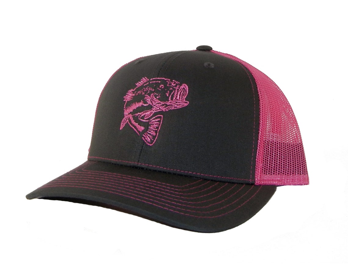 Bass Fishing Trucker Hat Fishermans Cap Bass Trucker Hat Etsy