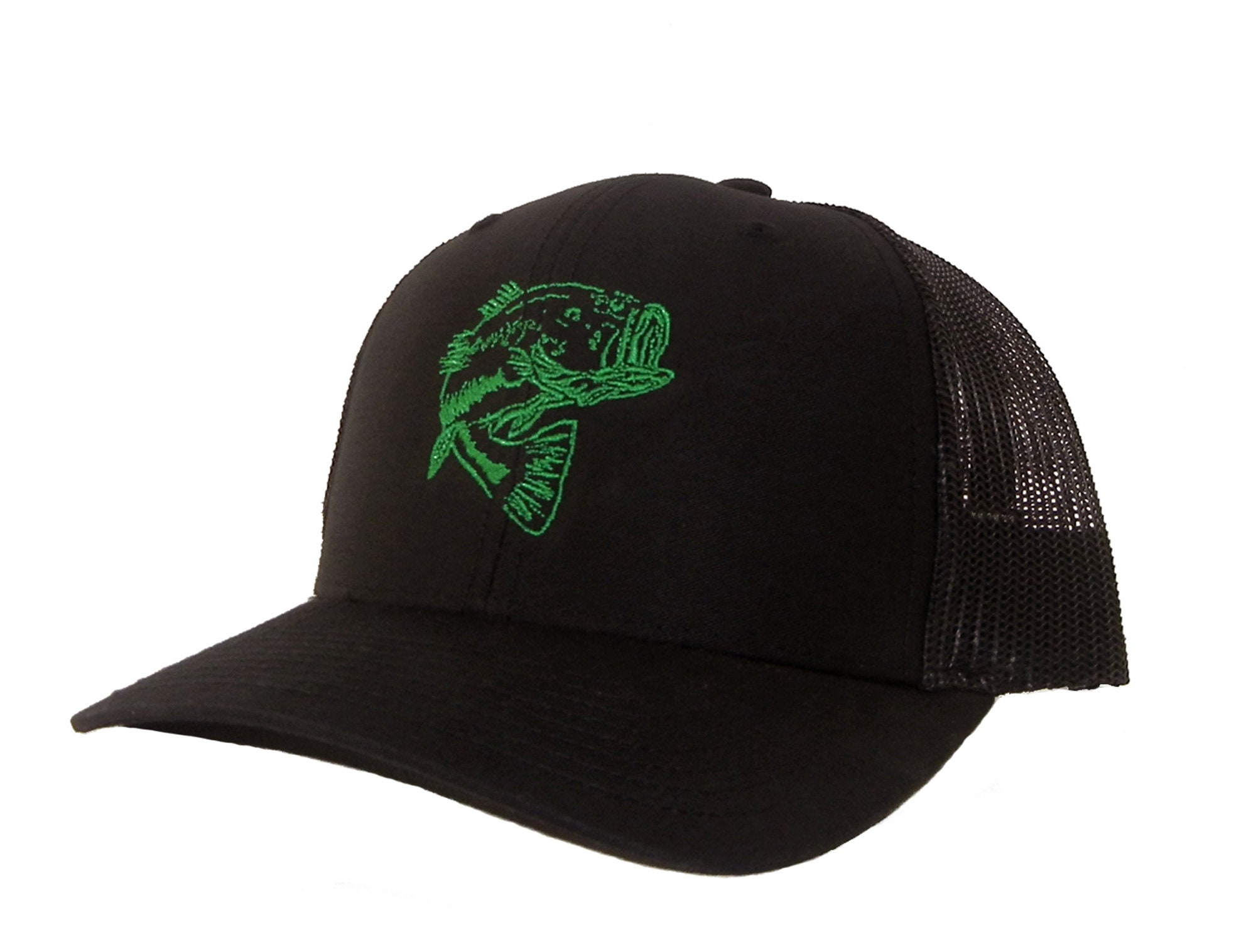 Bass Fishing Trucker Hat Fishermans Cap Bass Trucker Hat Etsy