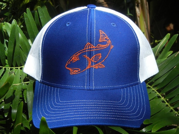 Redfish Fishing Trucker Hat, Fishing Trucker Cap, Red Drum Trucker