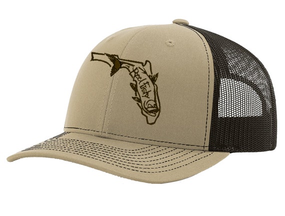 Tarpon Fishing Trucker Hat, Snapback Trucker Cap, State of Florida