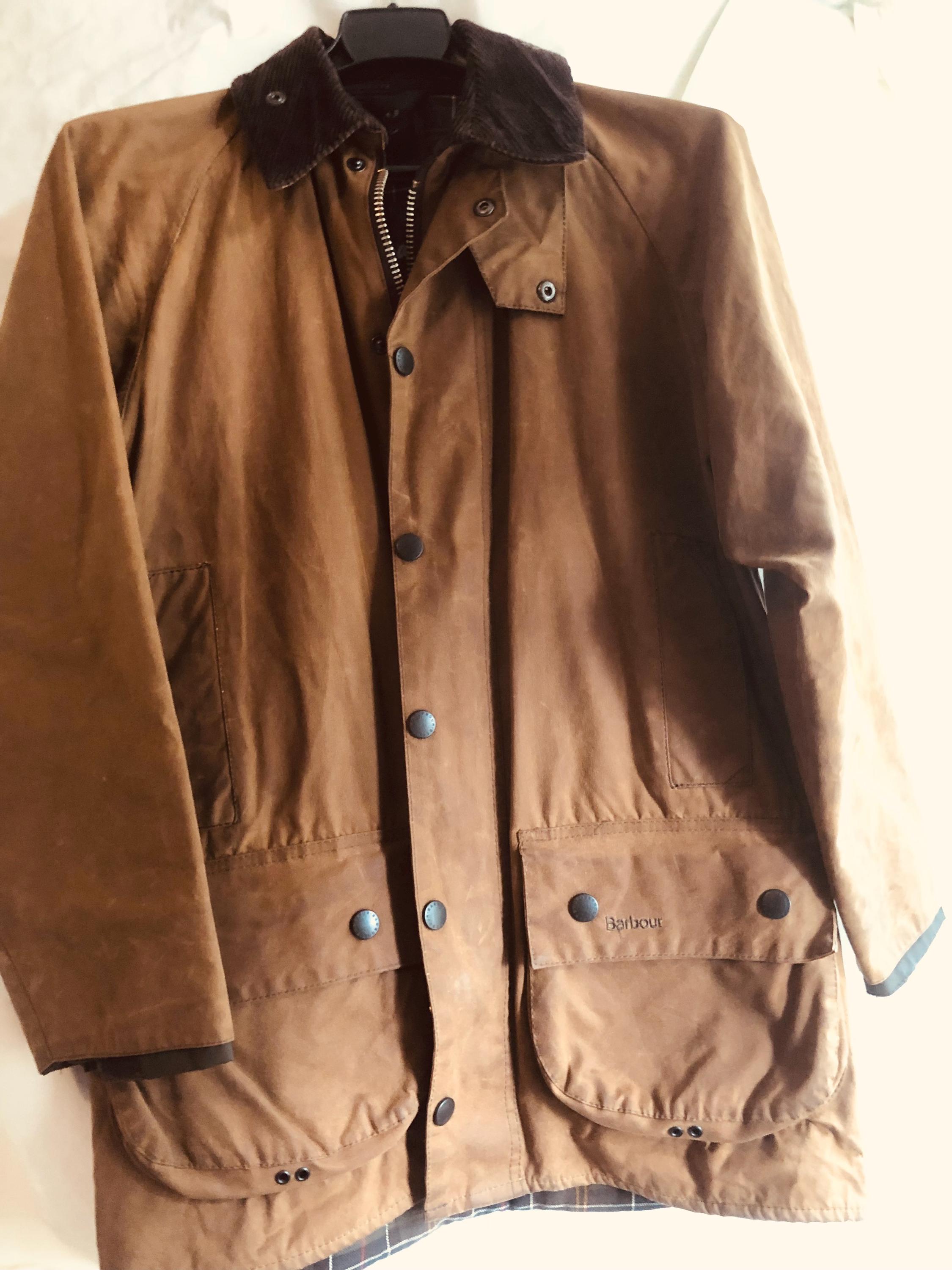 Barbour Classic Moorland Wax Jacket A821 Mens C38 Medium Beige