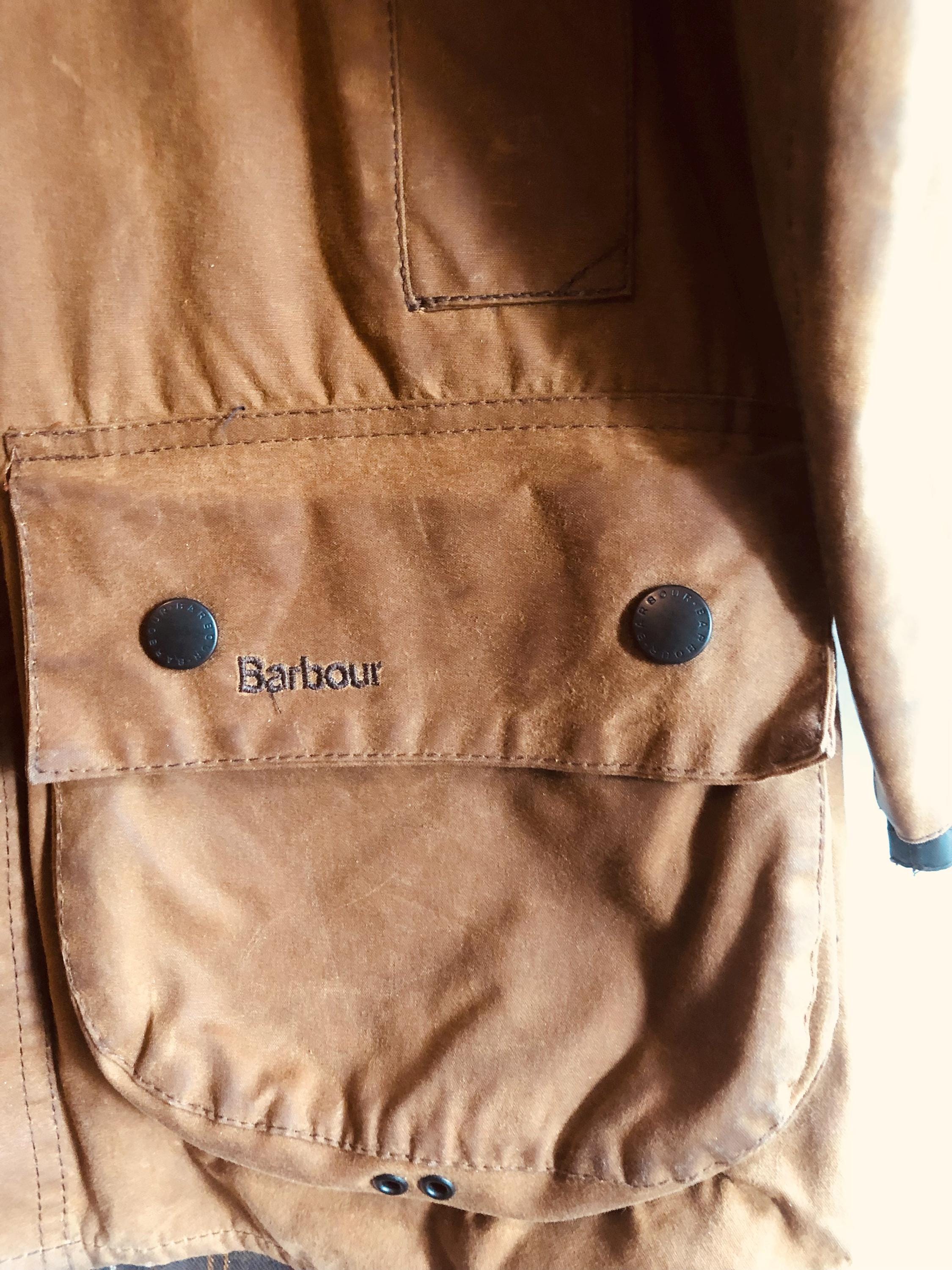 Barbour Classic Moorland Wax Jacket A821 Mens C38 Medium Beige