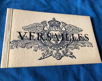 Rare Vintage 1920s vintage early 20th-century souvenir postcard booklet Château de Versailles 21 Views Complete