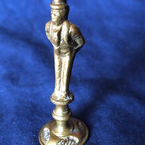 Charles Dickens Figural Character Mr Perker The Lawyer Brass Pipe Tamper English Original Cast